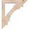 Ekena Millwork Merced Traditional Smooth Bracket w/ Offset Brace, Douglas Fir, 5 1/2"W x 30"D x 34"H BKT0604X30X34MRC01SDF - alternate 3
